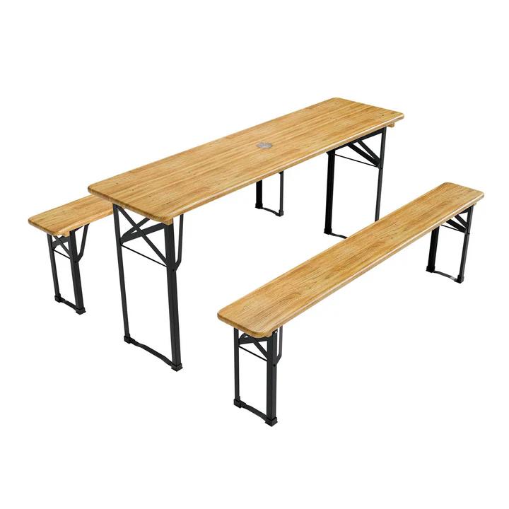 Biertafel met banken
