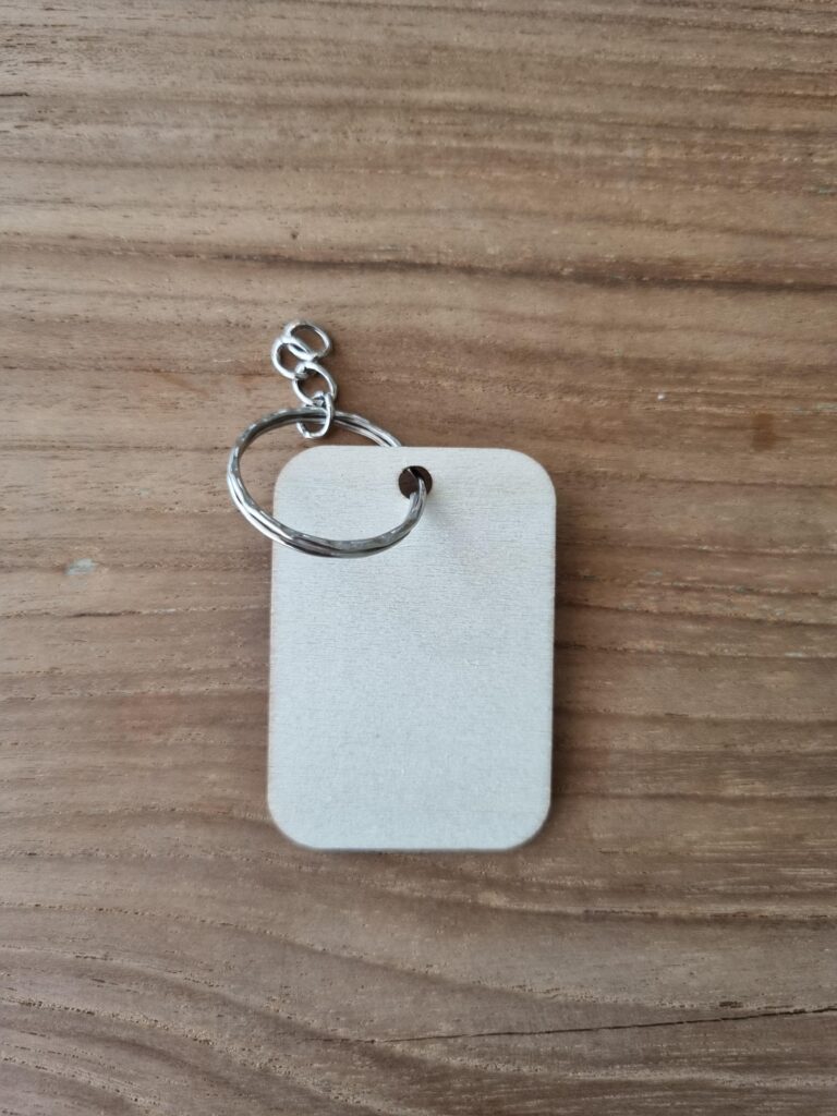 Houten sleutelhanger